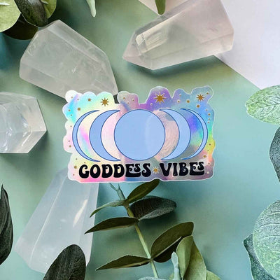New! Goddess Vibes Holographic Sticker - Case of 12
