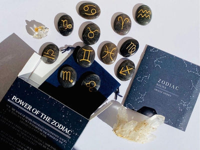 Zodiac Signs Oracle Stones Kit - Case of 3