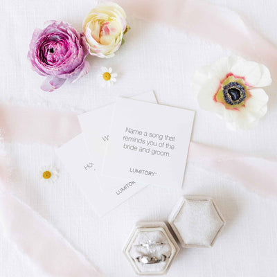 Wedding Conversation Cards: 12 Sets with Free Display