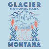 Glacier National Park Tee - 100% Cotton - USA Made