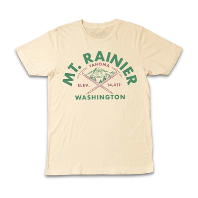Mt. Rainier Tee - 100% Cotton - USA Made