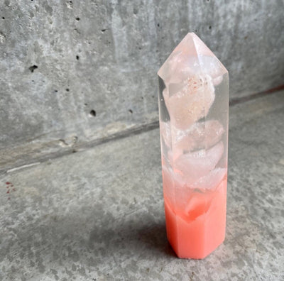 Crystal Tower - Rose Quartz/Pink