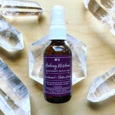 Healing Wisdom Aromatherapy Crystal Mist Set - Case of 4