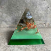 Orgonite Gemstone Pyramid - Labradorite/Green
