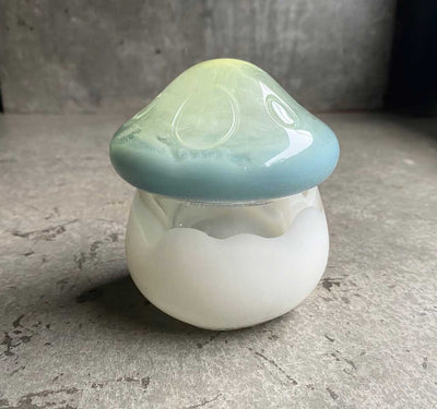 Mushroom Jar - Cloudy Blue