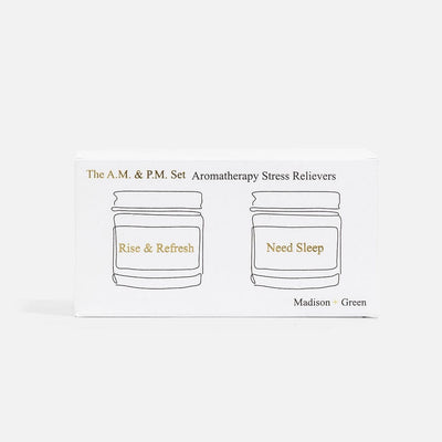 "A.M. & P.M" Set of Two Aromatherapy Inhalers