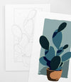 Potted Cactus Paint by Number Kit