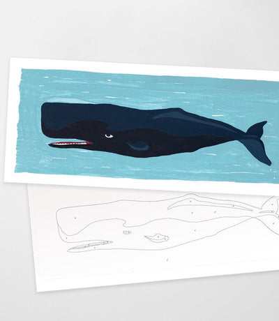 Giant Whale Paint by Number Kit