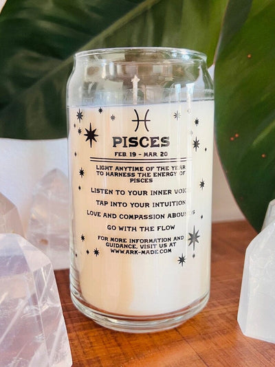 Pisces Zodiac Candle - Case of 3