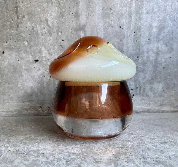 Vintage Mushroom Cookie Jar With Lid